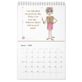 Gevoelige dames zeggen het in schetsen kalender (Mar 2027)