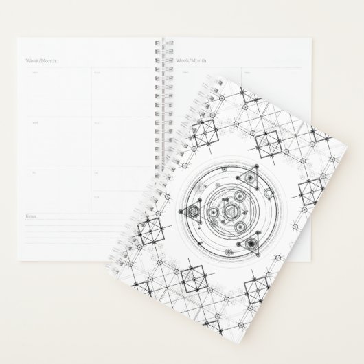 Gevoelige geometrie en geometrisch alchemisch patr planner (Display)