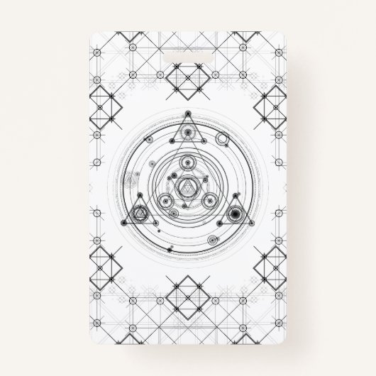 Gevoelige geometrie en geometrische alchemie badge (Voorkant)