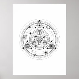 Gevoelige geometrie en geometrische alchemie poster