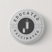 Gevoelige gepromoveerde troepenmakerij ronde button 5,7 cm (Voorkant)