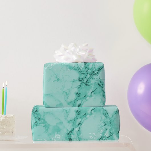 Gevoelige groene marmer-textuur cadeaupapier (Feestgeschenken)