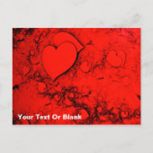 Gevoelige harten briefkaart (Voorkant)