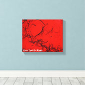 Gevoelige harten canvas afdruk (Insitu (Houten vloer))