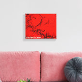 Gevoelige harten canvas afdruk (Insitu (Woonkamer))