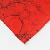 Gevoelige harten fleece deken (Hoek)