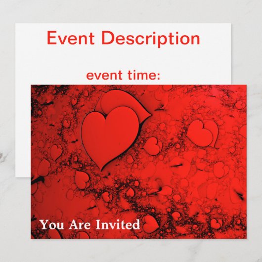 Gevoelige harten kaart (Voorkant / Achterkant)