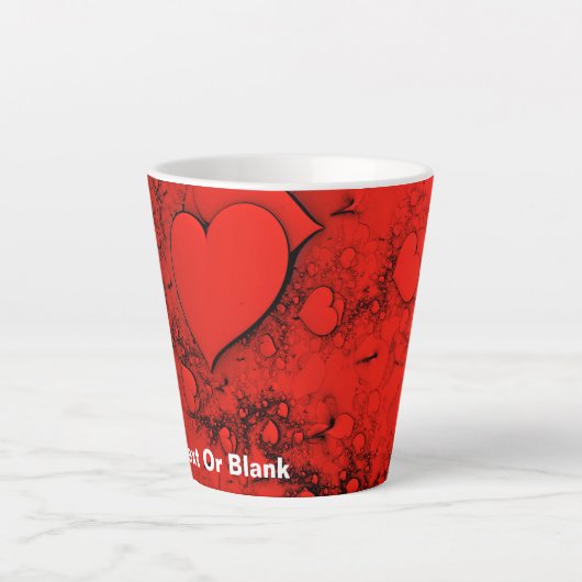 Gevoelige harten latte mok (Voorkant)