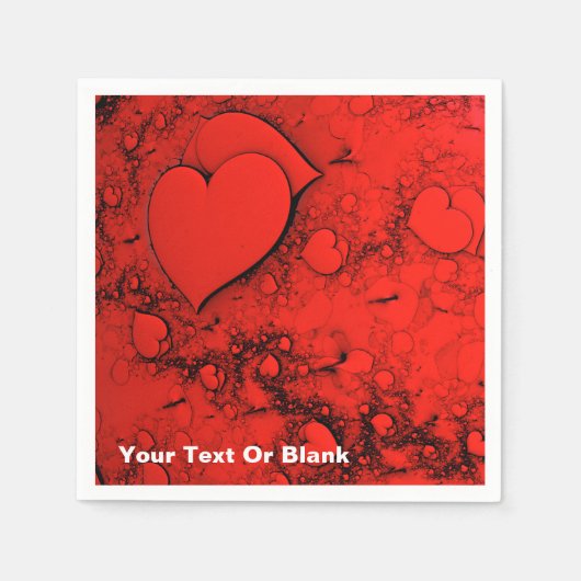 Gevoelige harten servet (Voorkant)