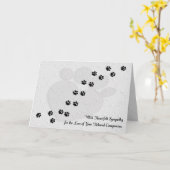 Gevoelige hond of kat Pet Sympathie Kaart (Gele Bloem)