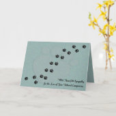 Gevoelige hond of kat Pet Sympathie Kaart (Gele Bloem)