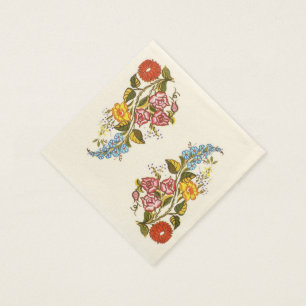 gevoelige hongaarse bloemen servet