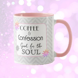 Gevoelige Humor! Koffie & bekentenissen cadeau Mok