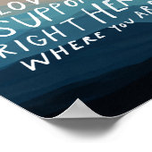 Gevoelige liefde en steun - therapeutisch kantoor poster (Hoek)