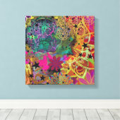 Gevoelige moslim canvas afdruk (Insitu (Houten vloer))