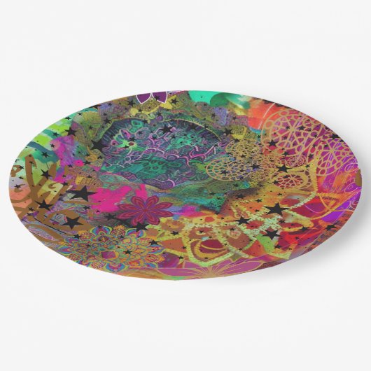 Gevoelige moslim papieren bordje (Gekanteld)