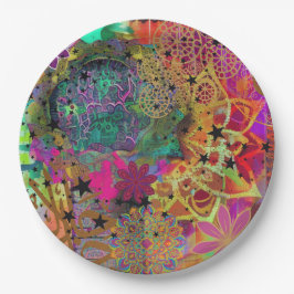 Gevoelige moslim papieren bordje