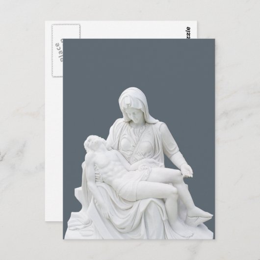 Gevoelige Pieta Briefkaart (Voorkant / Achterkant)