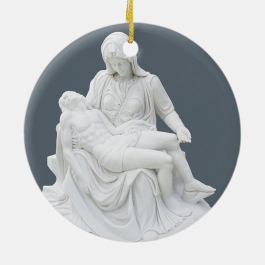 Gevoelige Pieta Keramisch Ornament (Achterkant)