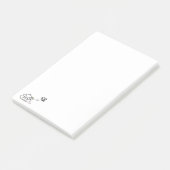 Gevoelige Poop - Brootsch PooPoo Post-it® Notes (Schuin)