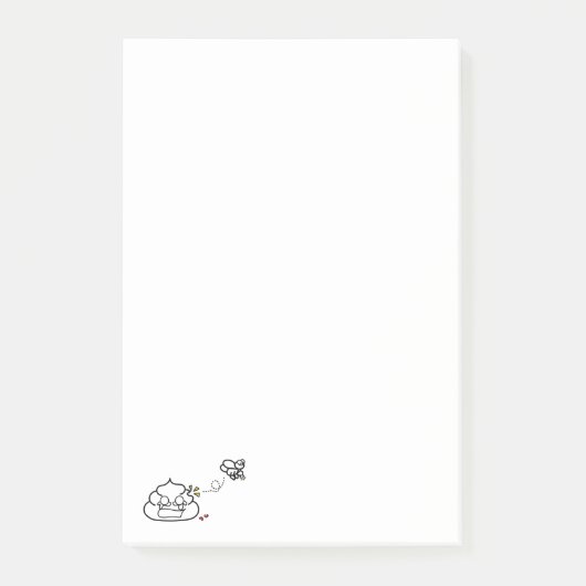 Gevoelige Poop - Brootsch PooPoo Post-it® Notes (Voorkant)