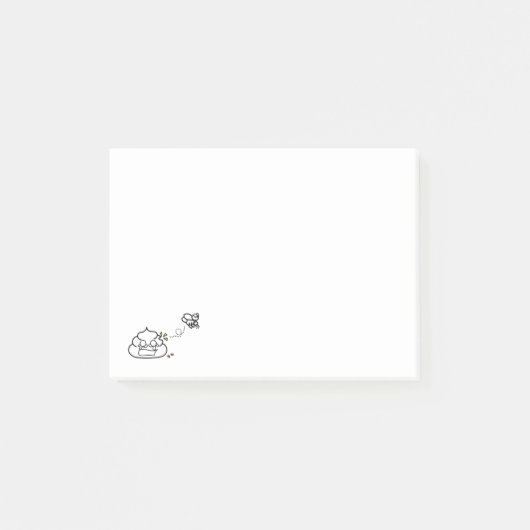 Gevoelige Poop - Brootsch PooPoo Post-it® Notes (Voorkant)