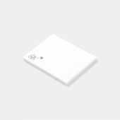 Gevoelige Poop - Brootsch PooPoo Post-it® Notes (Schuin)