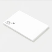 Gevoelige Poop - Brootsch PooPoo Post-it® Notes (Schuin)