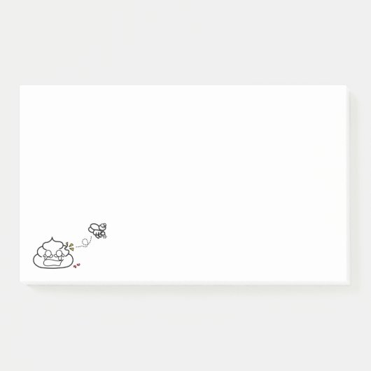 Gevoelige Poop - Brootsch PooPoo Post-it® Notes (Voorkant)