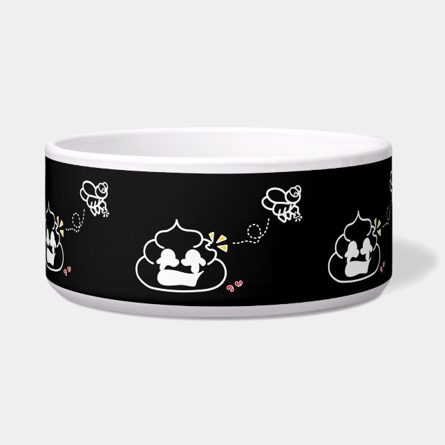 Gevoelige Poop - Brootsch PooPoo Voerbakje (Voorkant)