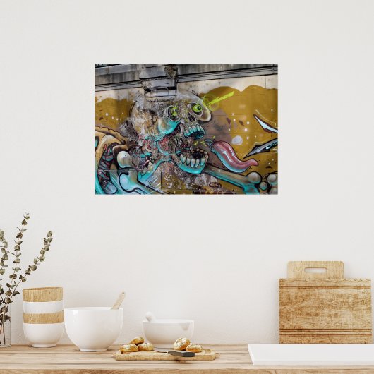 Gevoelige schedel poster (Keuken)