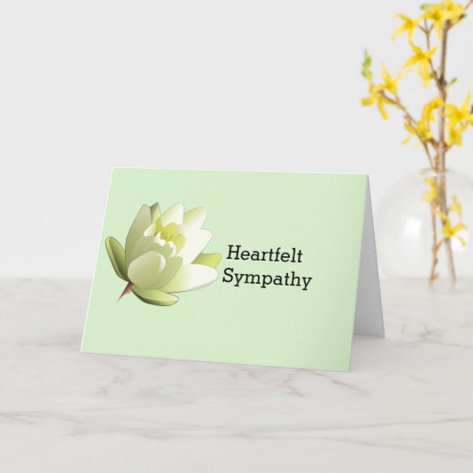 Gevoelige sympathie kaart (Gele Bloem)