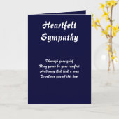 Gevoelige sympathie wenskaarten kaart (Gele Bloem)