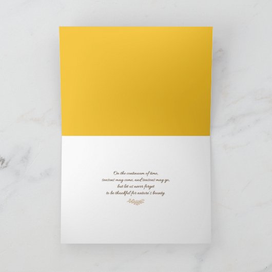 Gevoelige veld- en streepjeskaart voor Thanksgivin Kaart (Binnen)