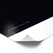 "Gevoelige visus van blauw gevoel", glanzend Poste Perfect Poster (Hoek)