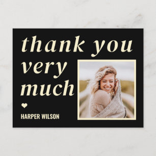 Gevoelige woorden Foto Dank u Briefkaart