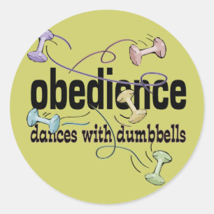 Gevoeligheid: Dances met Dumbbells Ronde Sticker