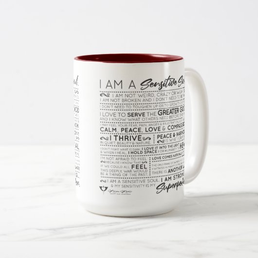 Gevoeligheid is uw Superpower Two-Tone Mok (Voorkant rechts)