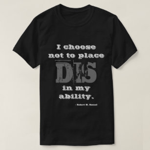 Gevoeligheid voor gehandicapten T-shirt