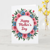 Gevoelkaart met bloemenviering kaart (Gele Bloem)
