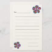 gevoerd blanco Kinder notitiepapier Briefpapier (Voorkant / Achterkant)