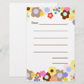 gevoerd blanco Kinder notitiepapier Briefpapier (Voorkant / Achterkant)