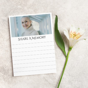 Gevoerd Deel een Geheugen Uitvaart Memorial Foto Notitiekaartje