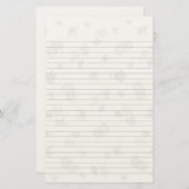 gevoerd papier met bladeren (Voorkant / Achterkant)