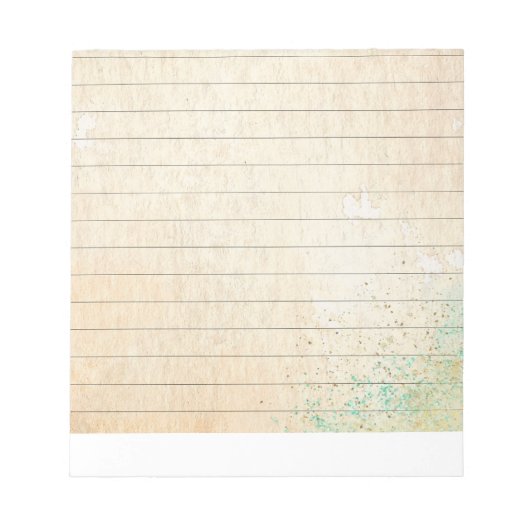 gevoerd schrijfpapier notitieblok (Voorkant)