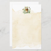 gevoerd Waterverf bijen briefpapier (Voorkant / Achterkant)