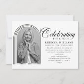 Gevoerde minimale kalligrafie viering van het leve kaart (Voorkant)