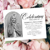 Gevoerde minimale kalligrafie viering van het leve kaart