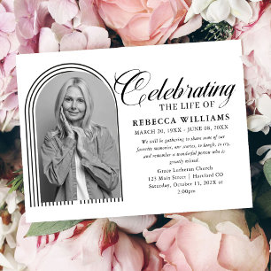 Gevoerde minimale kalligrafie viering van het leve kaart