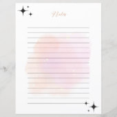 Gevoerde notities Printable Roos Gold (Voorkant)